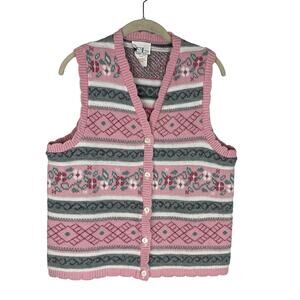 Vintage Cricket Lane floral sweater vest